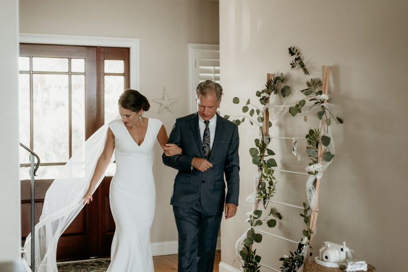 A beautiful beach wedding ceremony in Folly Beach, South Carolina by Britney Clause Photography