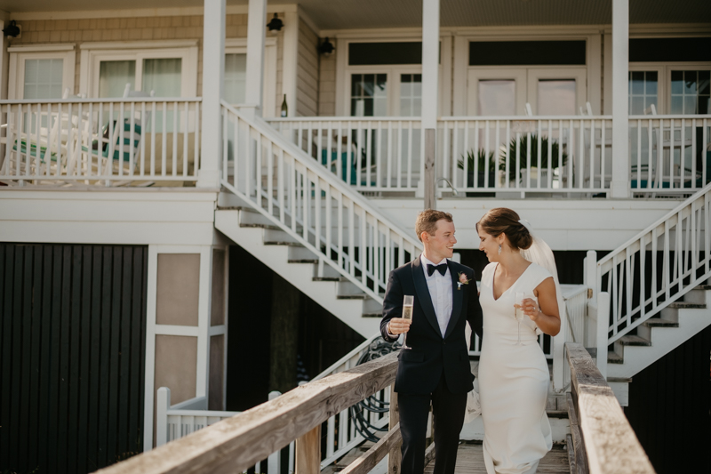 A beautiful beach wedding ceremony in Folly Beach, South Carolina by Britney Clause Photography