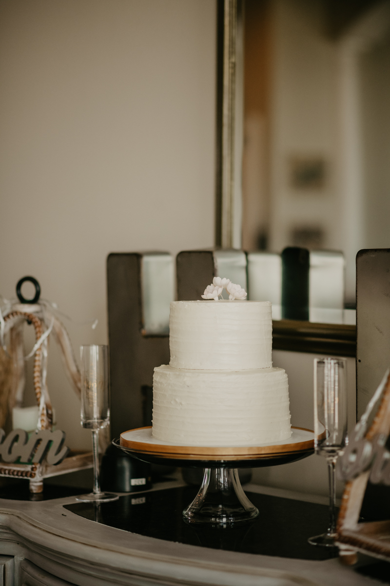 Delicious wedding cake from Charm City Cakes in Folly Beach, South Carolina by Britney Clause Photography
