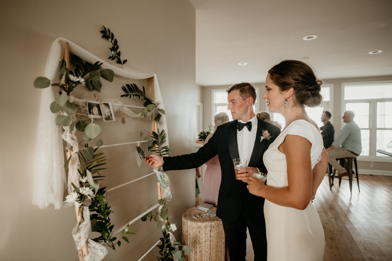 A fun beach wedding reception in Folly Beach, South Carolina by Britney Clause Photography