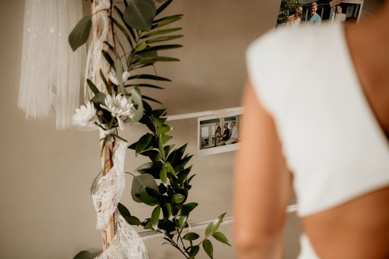 A fun beach wedding reception in Folly Beach, South Carolina by Britney Clause Photography