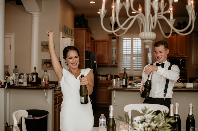 A fun beach wedding reception in Folly Beach, South Carolina by Britney Clause Photography