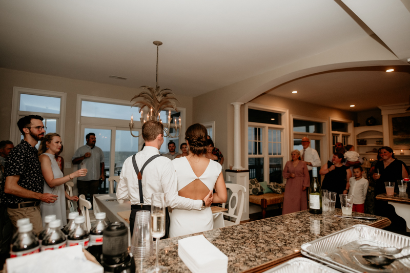 A fun beach wedding reception in Folly Beach, South Carolina by Britney Clause Photography