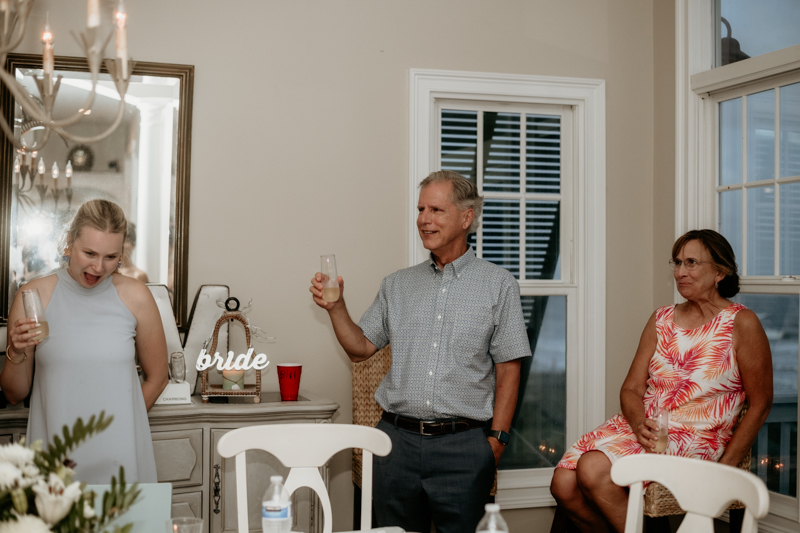 A fun beach wedding reception in Folly Beach, South Carolina by Britney Clause Photography