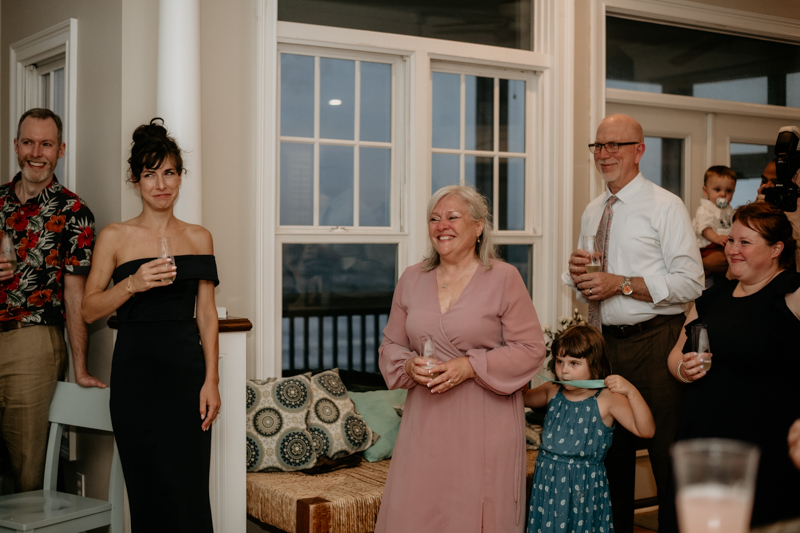 A fun beach wedding reception in Folly Beach, South Carolina by Britney Clause Photography