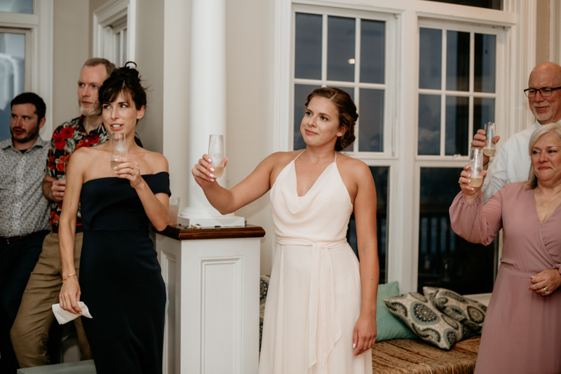 A fun beach wedding reception in Folly Beach, South Carolina by Britney Clause Photography