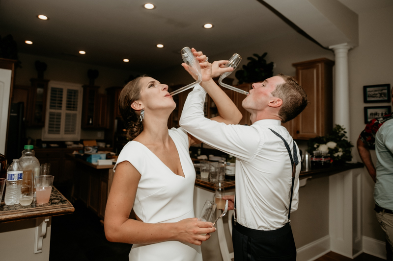 A fun beach wedding reception in Folly Beach, South Carolina by Britney Clause Photography