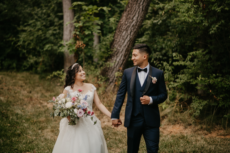 Stunning bride and groom wedding portraits at Historic Rosemont Springs, Virginia by Britney Clause Photography