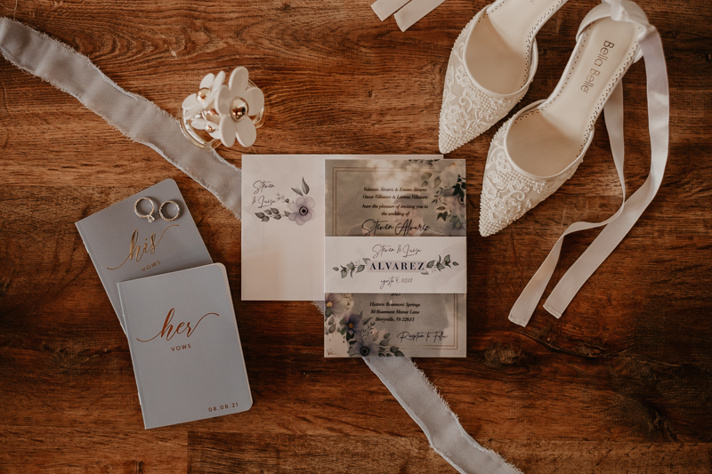 Gorgeous wedding details at Historic Rosemont Springs, Virginia by Britney Clause Photography