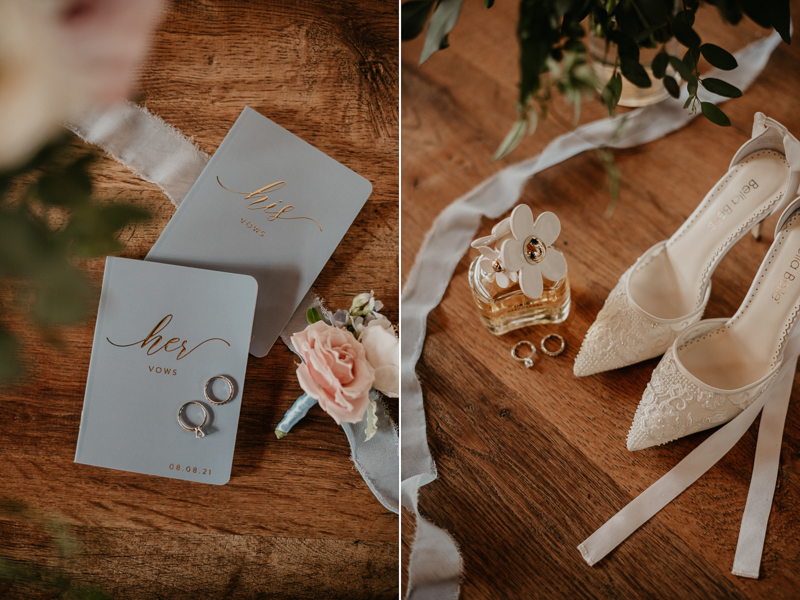 Gorgeous wedding details at Historic Rosemont Springs, Virginia by Britney Clause Photography