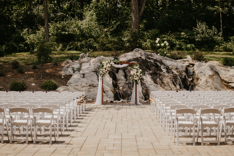 A beautiful wedding ceremony at Historic Rosemont Springs, Virginia by Britney Clause Photography