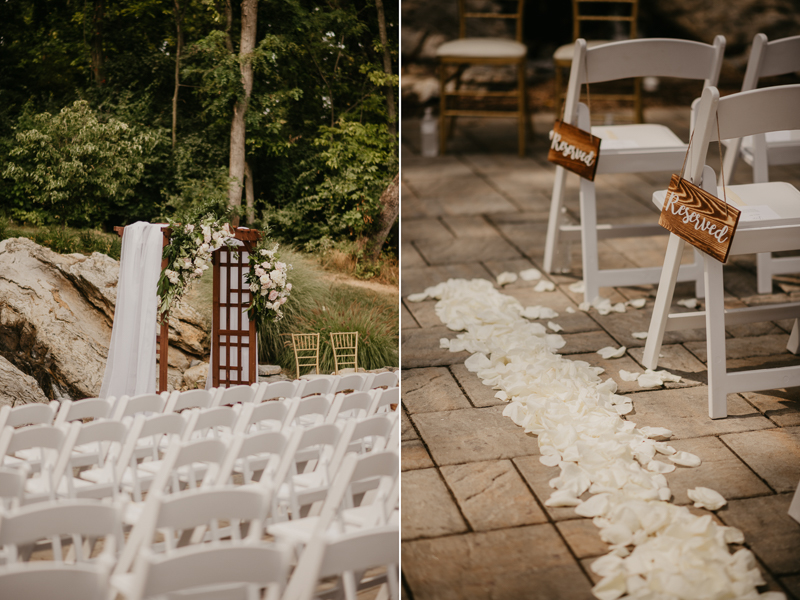 A beautiful wedding ceremony at Historic Rosemont Springs, Virginia by Britney Clause Photography