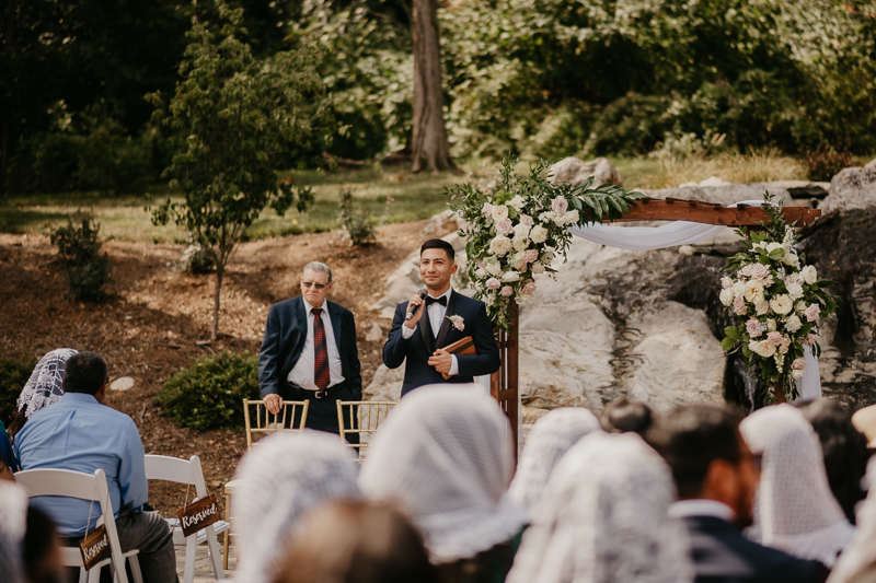 A beautiful wedding ceremony at Historic Rosemont Springs, Virginia by Britney Clause Photography