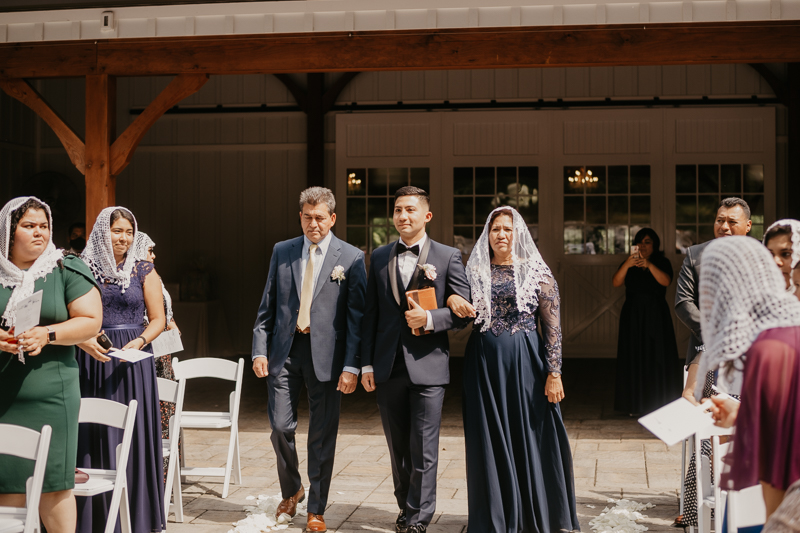 A beautiful wedding ceremony at Historic Rosemont Springs, Virginia by Britney Clause Photography