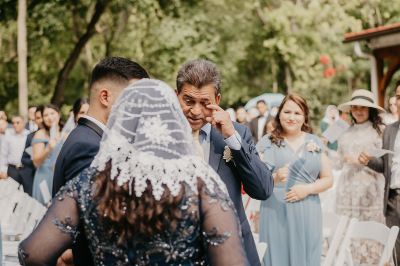 A beautiful wedding ceremony at Historic Rosemont Springs, Virginia by Britney Clause Photography