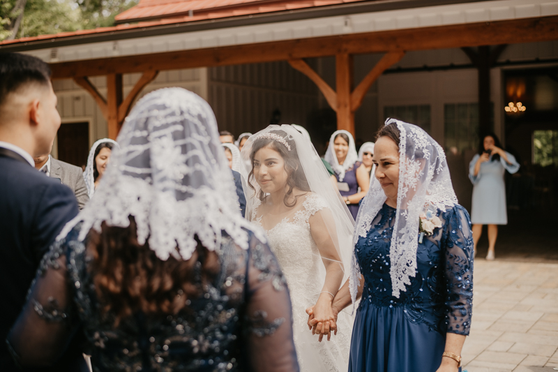 A beautiful wedding ceremony at Historic Rosemont Springs, Virginia by Britney Clause Photography