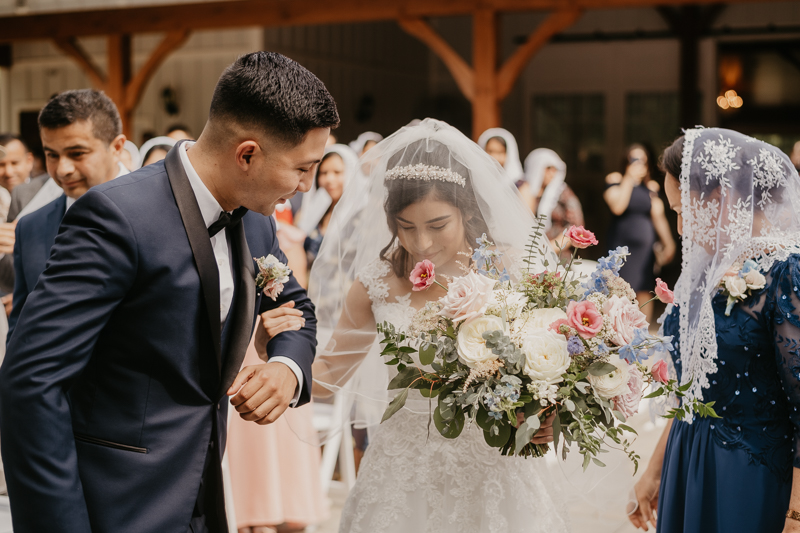 A beautiful wedding ceremony at Historic Rosemont Springs, Virginia by Britney Clause Photography