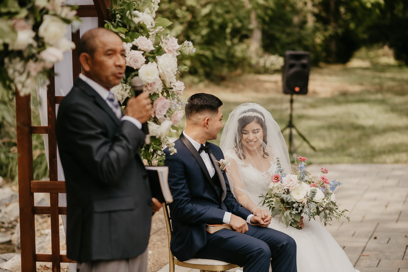 A beautiful wedding ceremony at Historic Rosemont Springs, Virginia by Britney Clause Photography