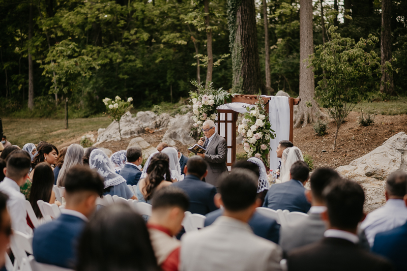 A beautiful wedding ceremony at Historic Rosemont Springs, Virginia by Britney Clause Photography