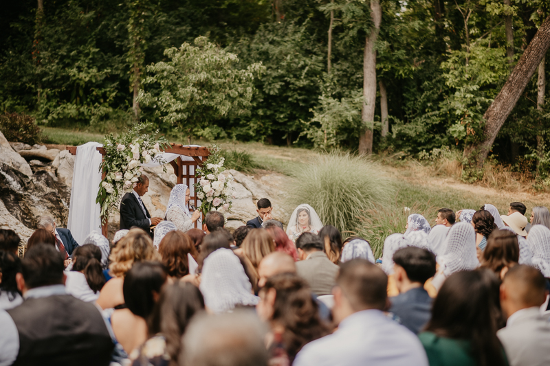 A beautiful wedding ceremony at Historic Rosemont Springs, Virginia by Britney Clause Photography