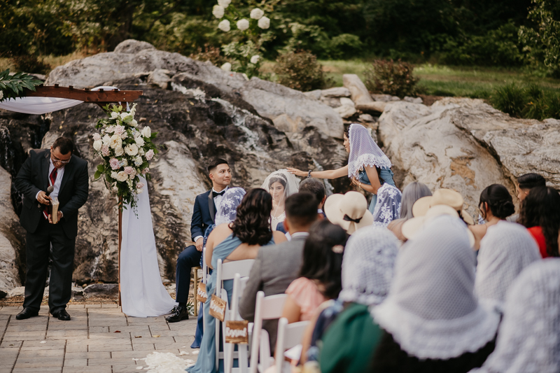 A beautiful wedding ceremony at Historic Rosemont Springs, Virginia by Britney Clause Photography