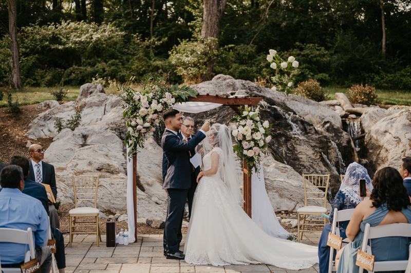 A beautiful wedding ceremony at Historic Rosemont Springs, Virginia by Britney Clause Photography