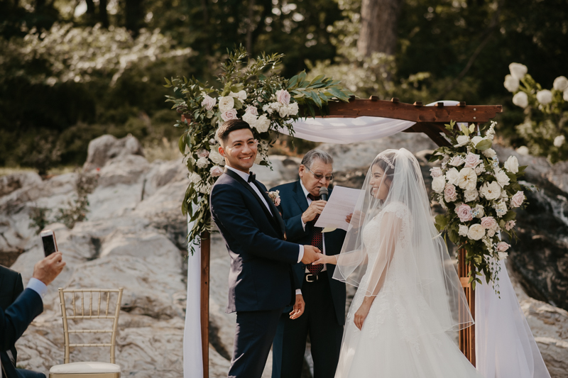 A beautiful wedding ceremony at Historic Rosemont Springs, Virginia by Britney Clause Photography