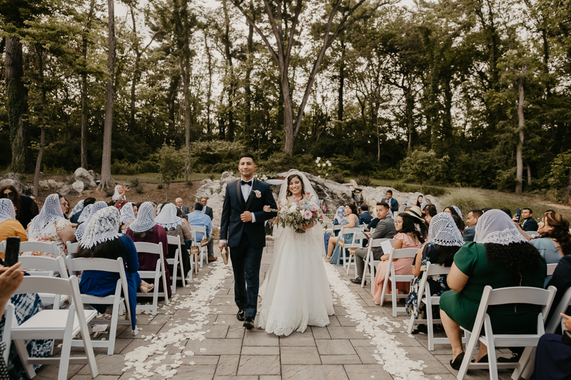 A beautiful wedding ceremony at Historic Rosemont Springs, Virginia by Britney Clause Photography