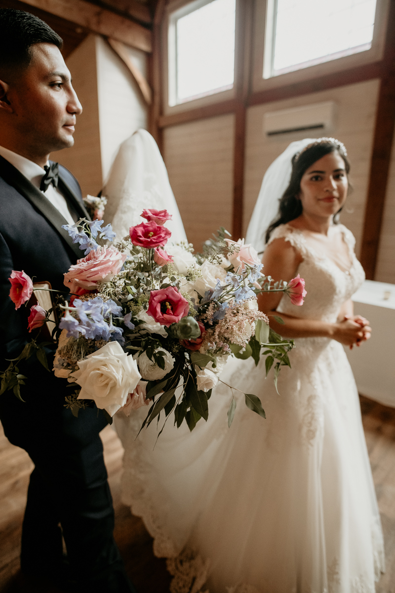 A beautiful wedding ceremony at Historic Rosemont Springs, Virginia by Britney Clause Photography