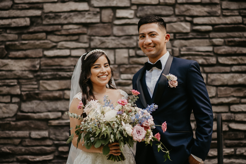 Stunning bride and groom wedding portraits at Historic Rosemont Springs, Virginia by Britney Clause Photography