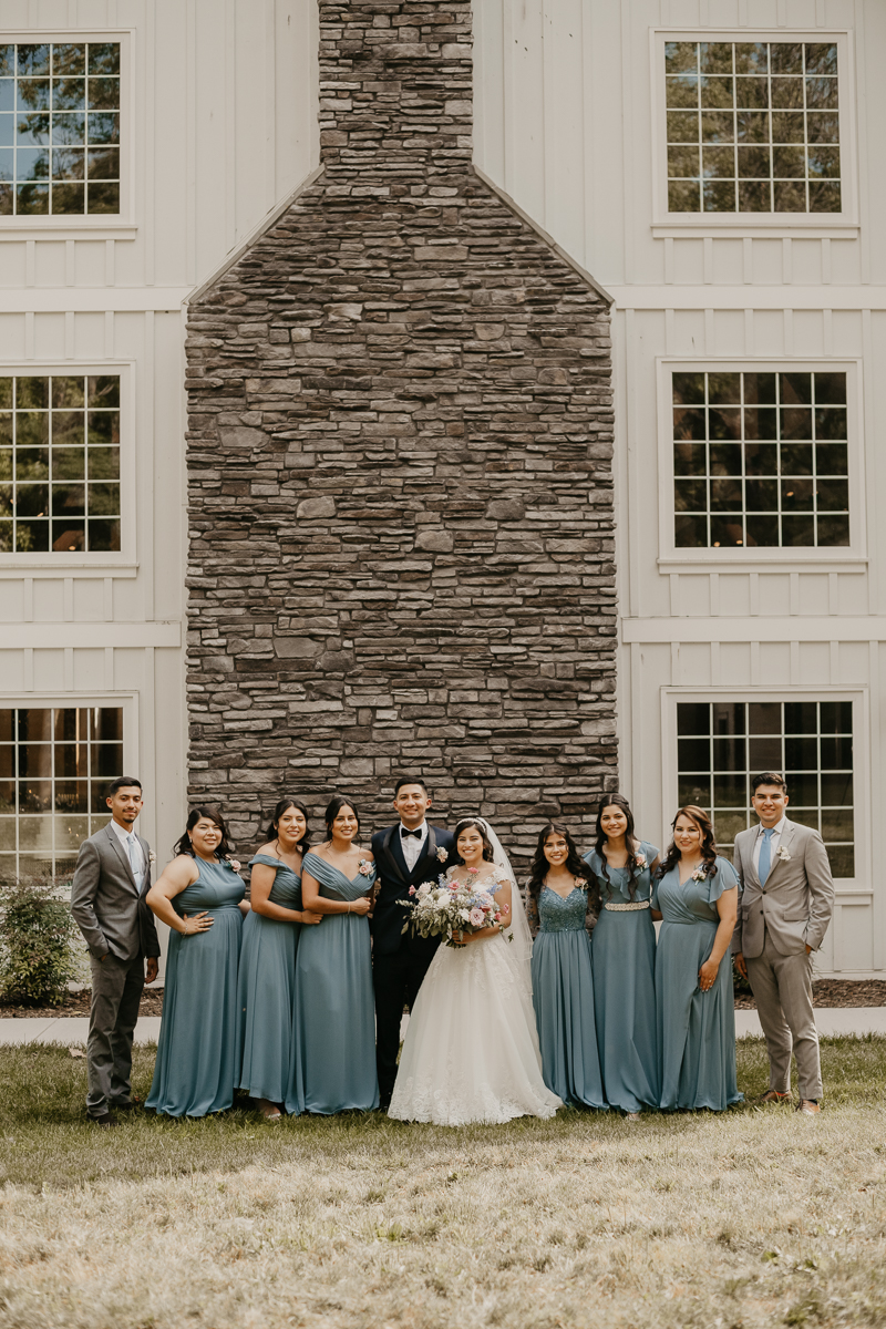 Stunning bride and groom wedding portraits at Historic Rosemont Springs, Virginia by Britney Clause Photography