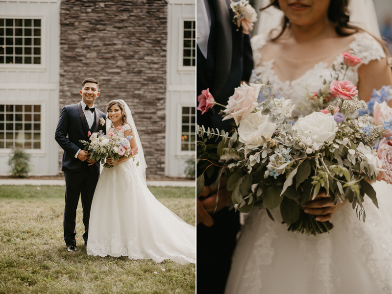 Stunning bride and groom wedding portraits at Historic Rosemont Springs, Virginia by Britney Clause Photography