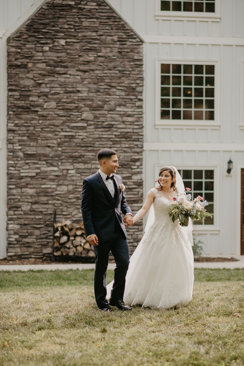 Stunning bride and groom wedding portraits at Historic Rosemont Springs, Virginia by Britney Clause Photography