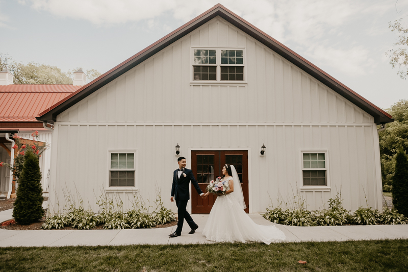 Stunning bride and groom wedding portraits at Historic Rosemont Springs, Virginia by Britney Clause Photography