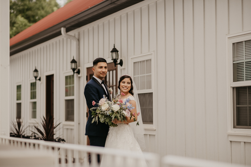 Stunning bride and groom wedding portraits at Historic Rosemont Springs, Virginia by Britney Clause Photography