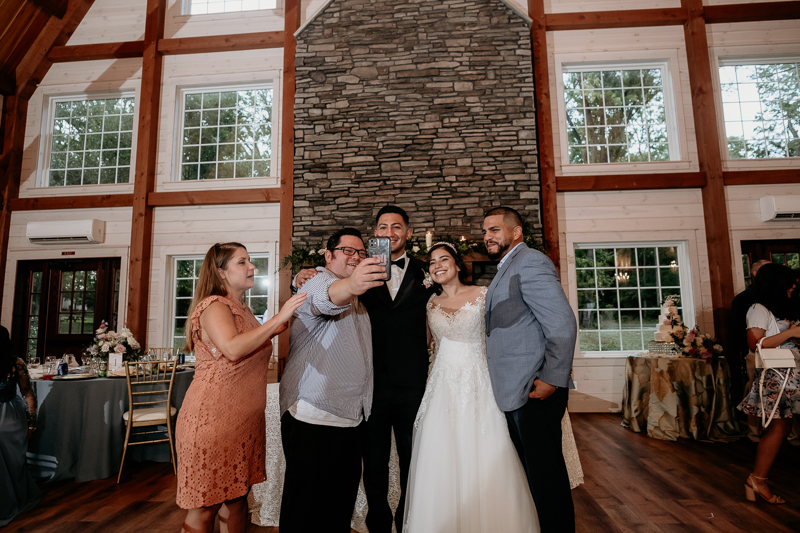 A fun wedding reception at Historic Rosemont Springs, Virginia by Britney Clause Photography