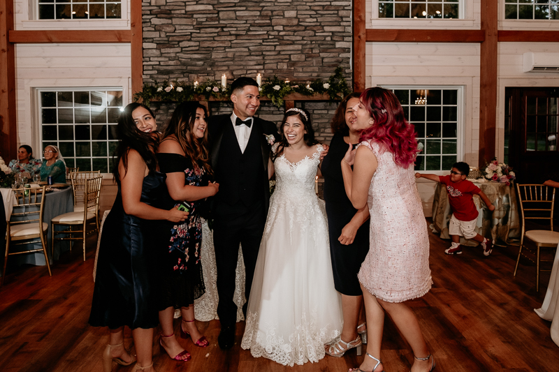 A fun wedding reception at Historic Rosemont Springs, Virginia by Britney Clause Photography