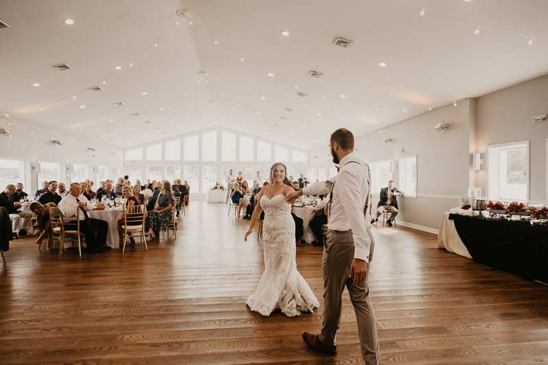 A fun afternoon wedding reception at The Anchor Inn in Pasadena, Maryland by Britney Clause Photography