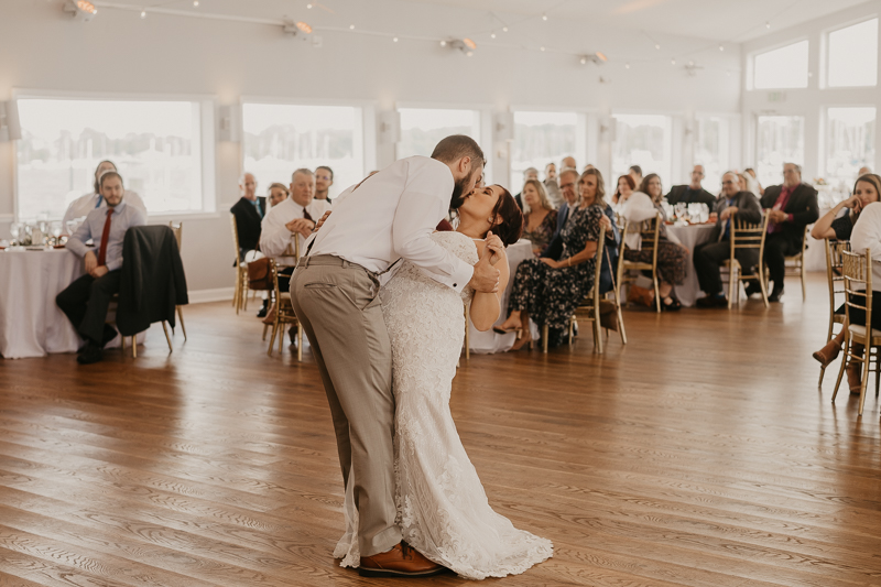 A fun afternoon wedding reception at The Anchor Inn in Pasadena, Maryland by Britney Clause Photography