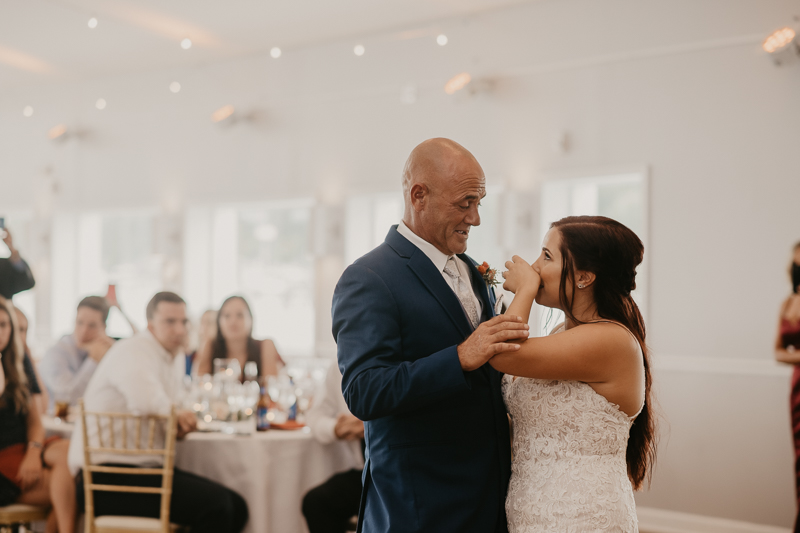 A fun afternoon wedding reception at The Anchor Inn in Pasadena, Maryland by Britney Clause Photography