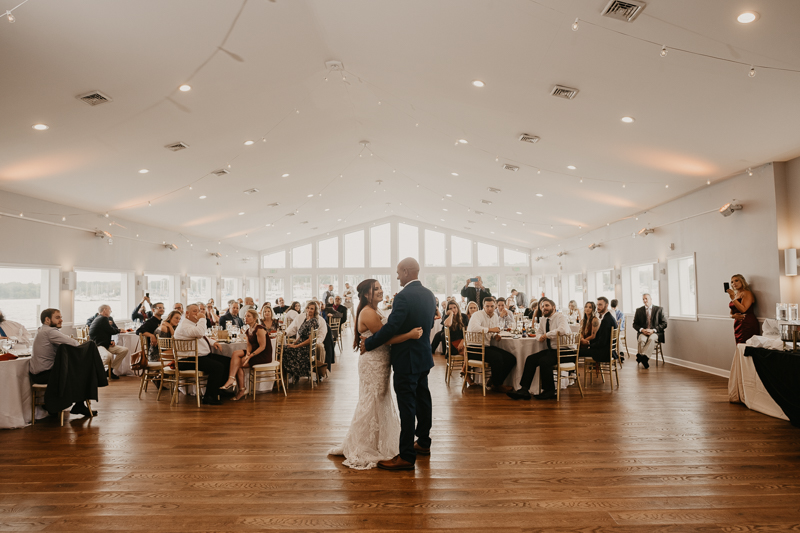 A fun afternoon wedding reception at The Anchor Inn in Pasadena, Maryland by Britney Clause Photography