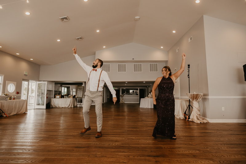 A fun afternoon wedding reception at The Anchor Inn in Pasadena, Maryland by Britney Clause Photography