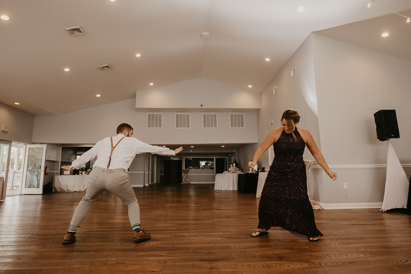 A fun afternoon wedding reception at The Anchor Inn in Pasadena, Maryland by Britney Clause Photography