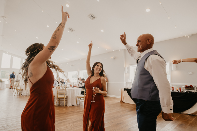 A fun afternoon wedding reception at The Anchor Inn in Pasadena, Maryland by Britney Clause Photography