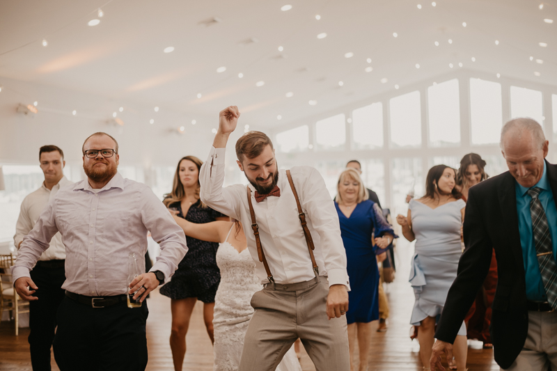 A fun afternoon wedding reception at The Anchor Inn in Pasadena, Maryland by Britney Clause Photography