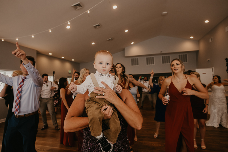 A fun afternoon wedding reception at The Anchor Inn in Pasadena, Maryland by Britney Clause Photography