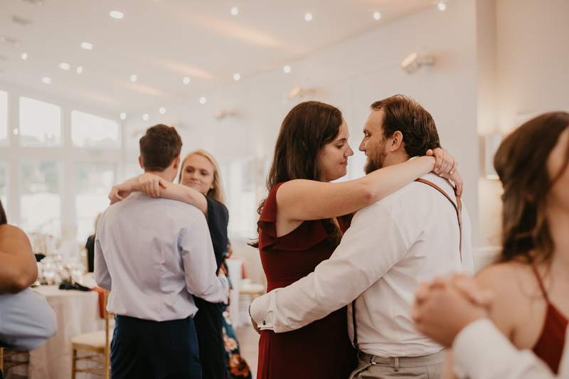 A fun afternoon wedding reception at The Anchor Inn in Pasadena, Maryland by Britney Clause Photography