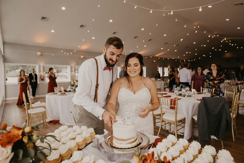 A fun afternoon wedding reception at The Anchor Inn in Pasadena, Maryland by Britney Clause Photography