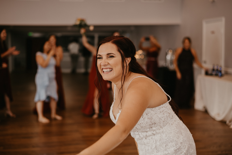 A fun afternoon wedding reception at The Anchor Inn in Pasadena, Maryland by Britney Clause Photography