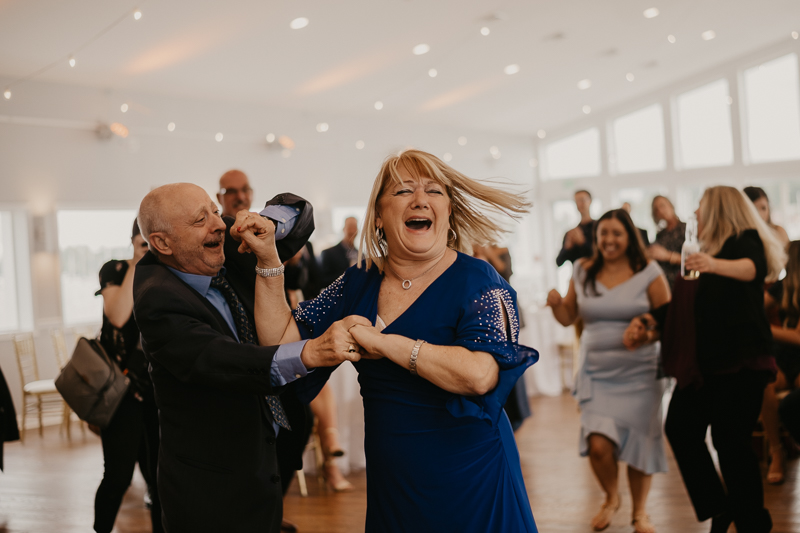 A fun afternoon wedding reception at The Anchor Inn in Pasadena, Maryland by Britney Clause Photography